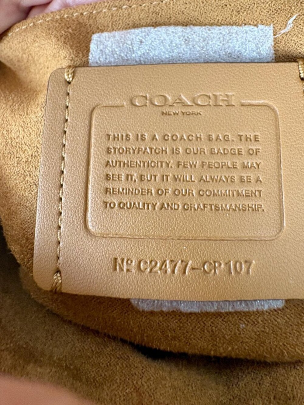 Coach NWT Amelia Pebble Leather Saddle Bag in Dark Stone - Picture 15 of 16